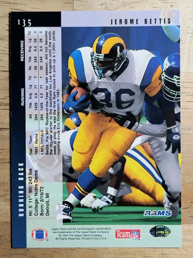 1994 Upper Deck #135 Jerome Bettis