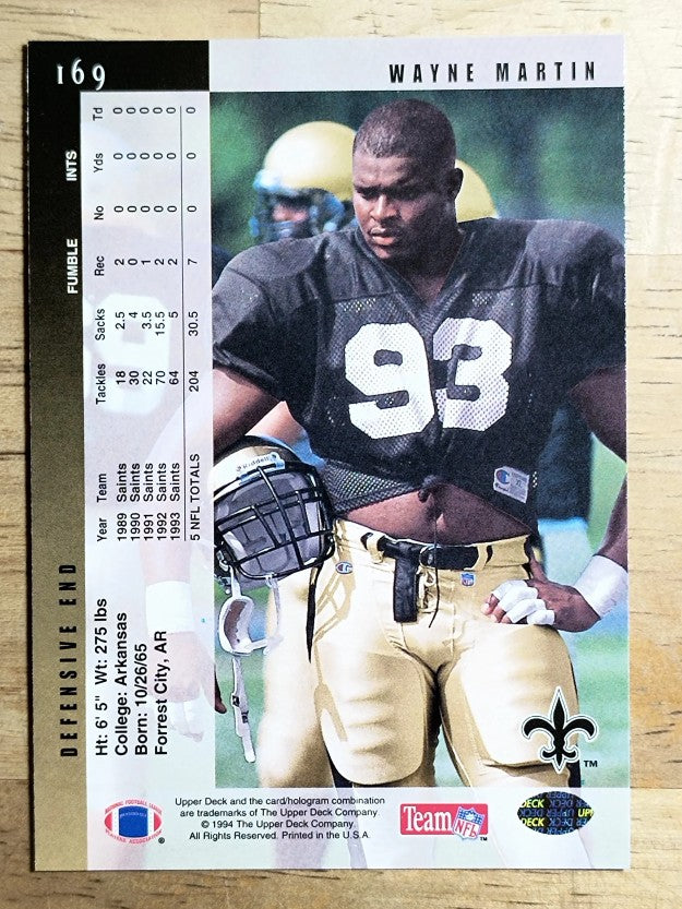 1994 Upper Deck #169 Wayne Martin