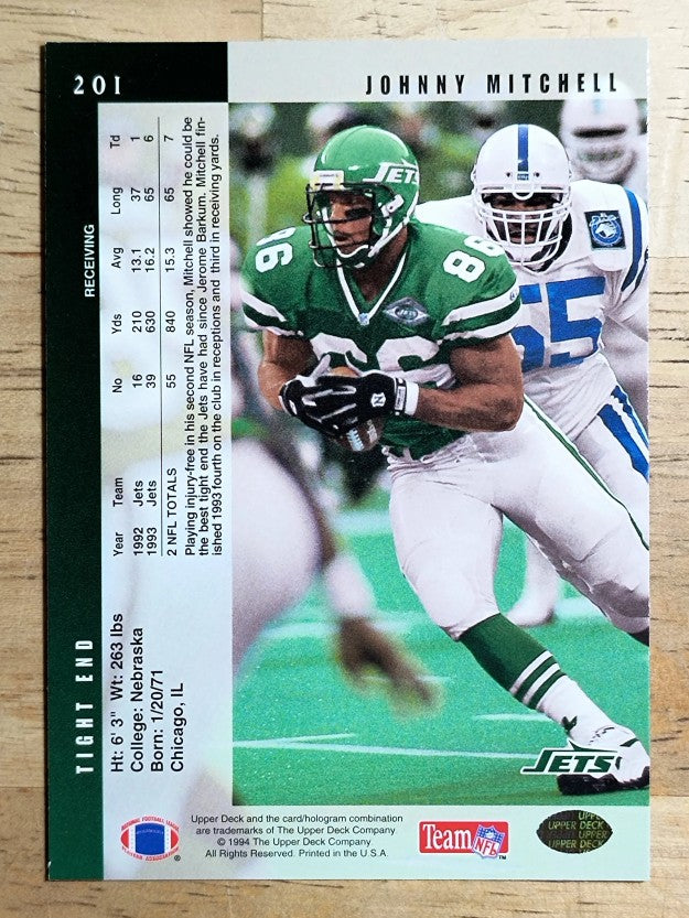 1994 Upper Deck #201 Johnny Mitchell