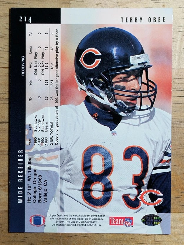 1994 Upper Deck #214 Terry Obee