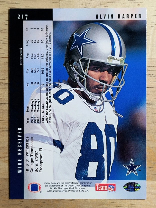 1994 Upper Deck #217 Alvin Harper