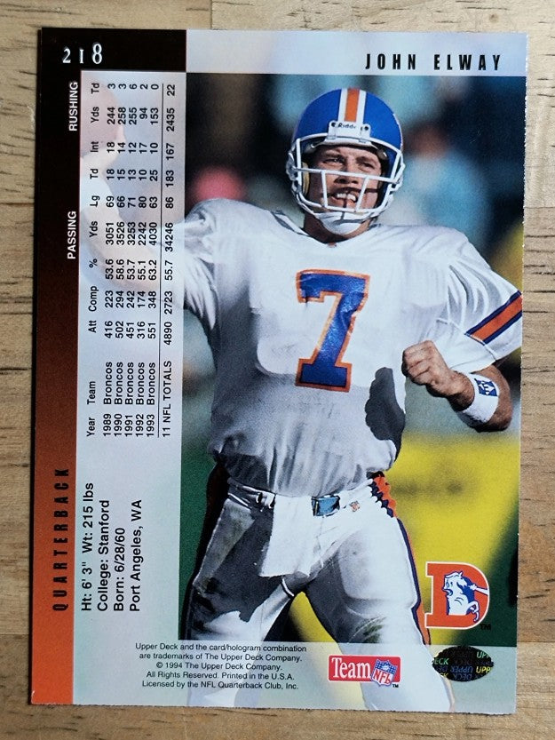 1994 Upper Deck #218 John Elway
