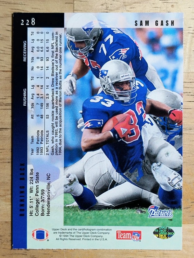 1994 Upper Deck #228 Sam Gash
