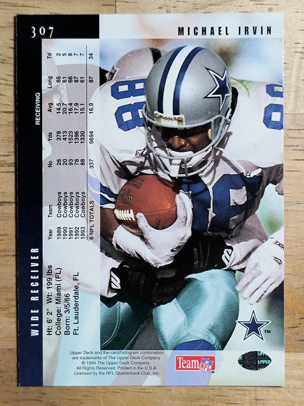 1994 Upper Deck Electric Silver #307 Michael Irvin