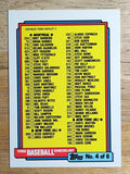 1992 Topps #527 Checklist 397-528