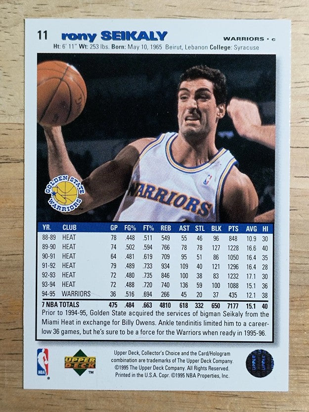1995-96 Collector's Choice #11 Rony Seikaly