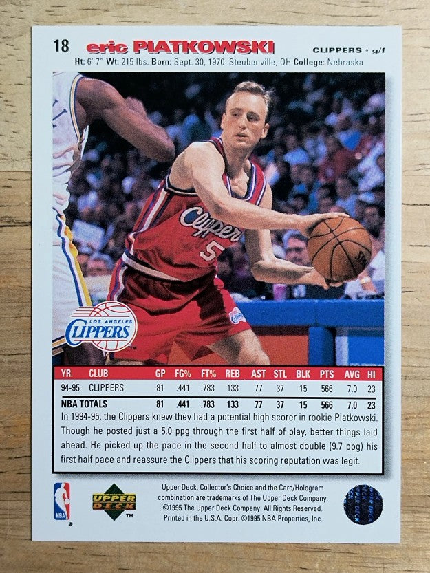 1995-96 Collector's Choice #18 Eric Piatkowski