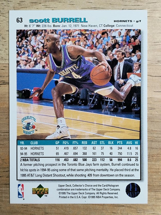 1995-96 Collector's Choice #63 Scott Burrell