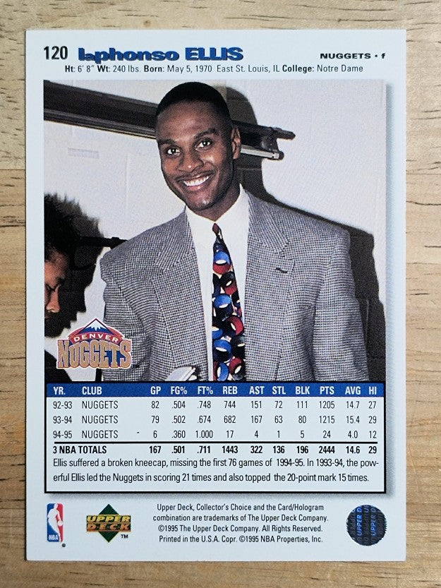 1995-96 Collector's Choice #120 LaPhonso Ellis
