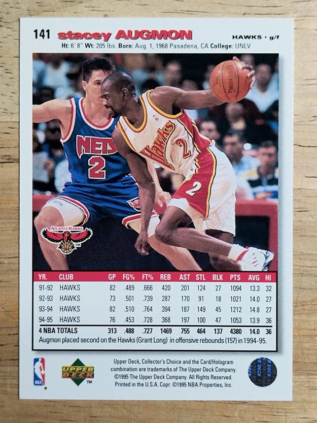 1995-96 Collector's Choice #141 Stacey Augmon