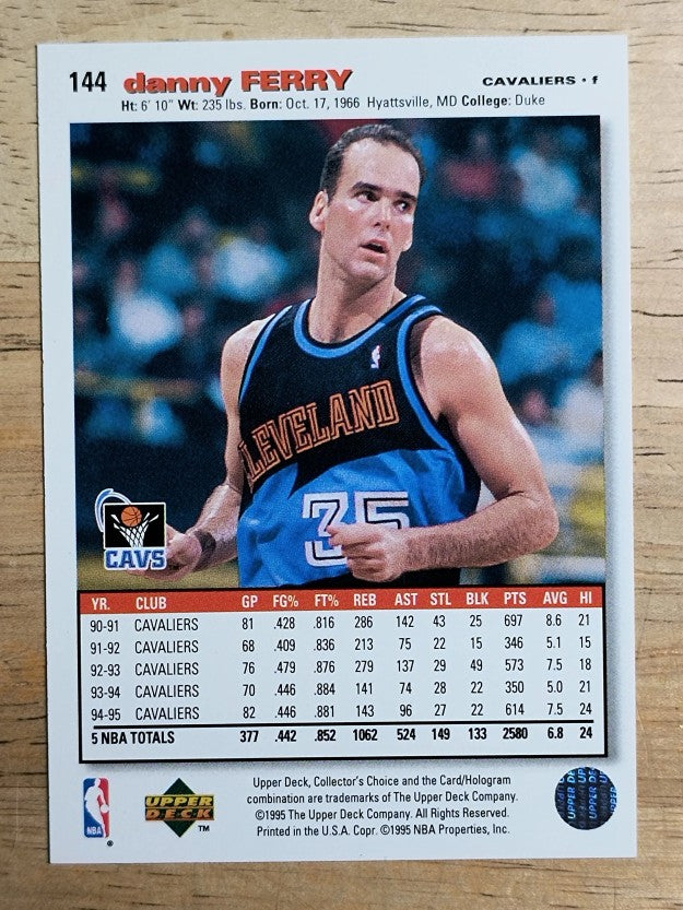 1995-96 Collector's Choice #144 Danny Ferry