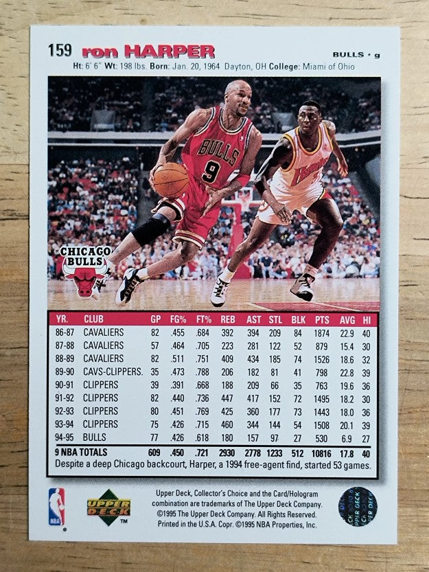 1995-96 Collector's Choice #159 Ron Harper