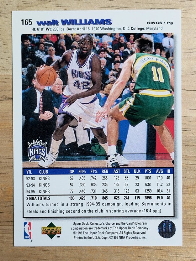 1995-96 Collector's Choice #165 Walt Williams