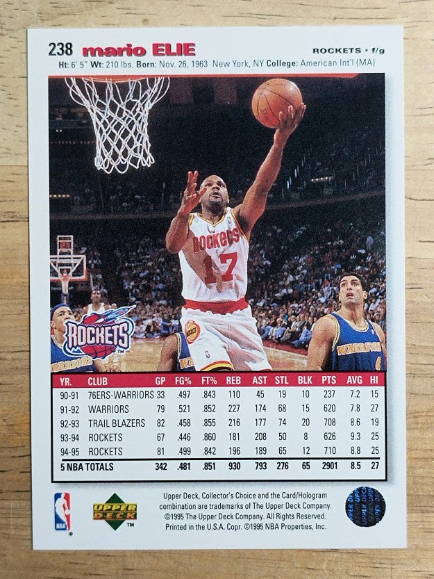 1995-96 Collector's Choice #238 Mario Elie