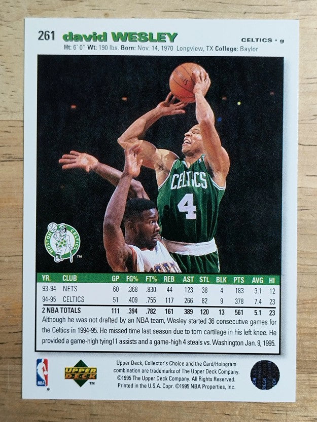1995-96 Collector's Choice #261 David Wesley