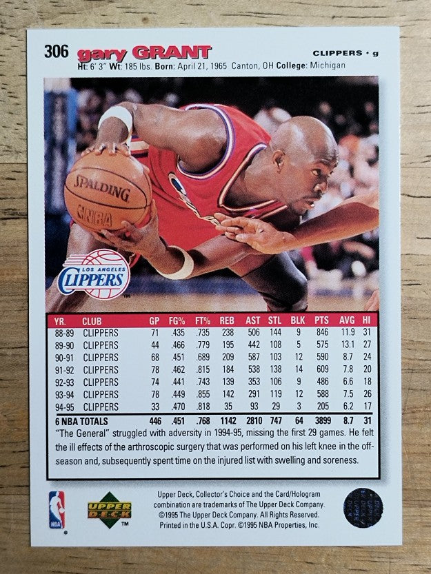 1995-96 Collector's Choice #306 Gary Grant
