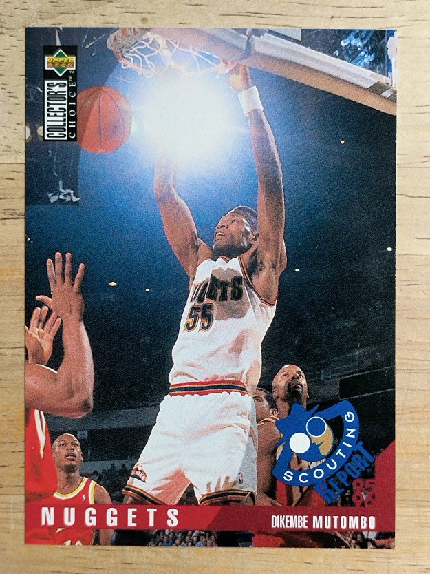 1995-96 Collector's Choice #327 Dikembe Mutombo SR