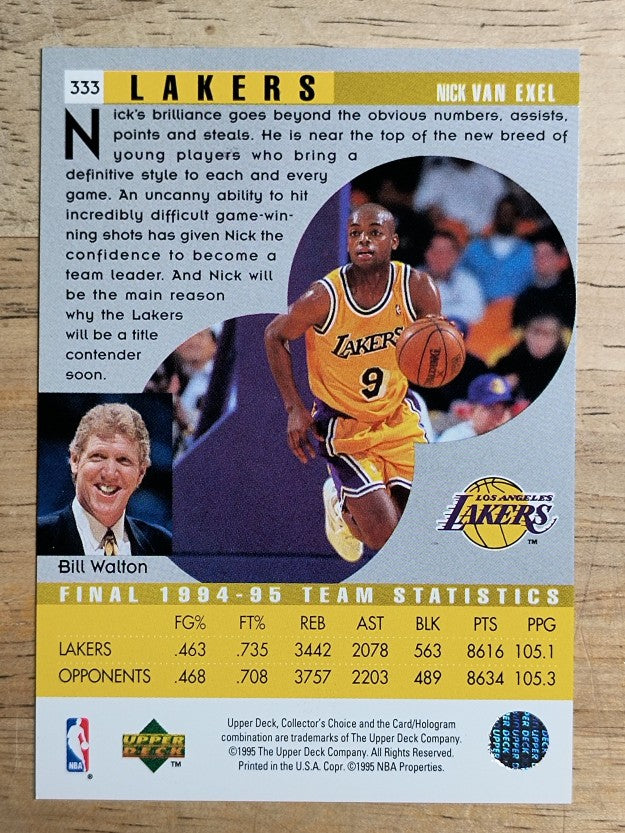 1995-96 Collector's Choice #333 Nick Van Exel SR