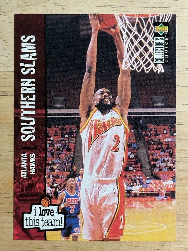 1995-96 Collector's Choice #366 Stacey Augmon LOVE