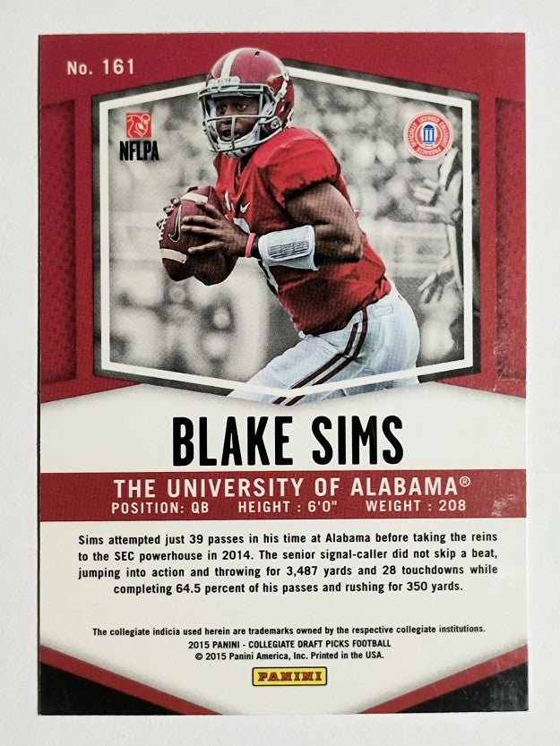2015 Panini Prizm Draft Picks #161 Blake Sims RC