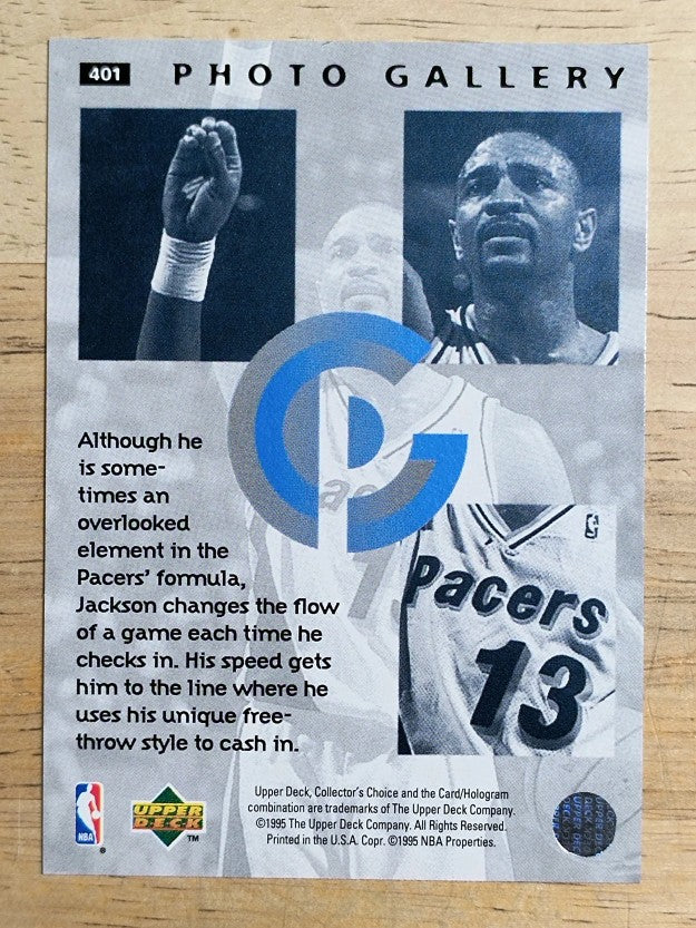 1995-96 Collector's Choice #401 Mark Jackson PG