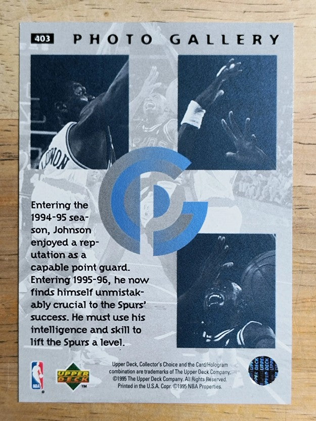 1995-96 Collector's Choice #403 Avery Johnson PG