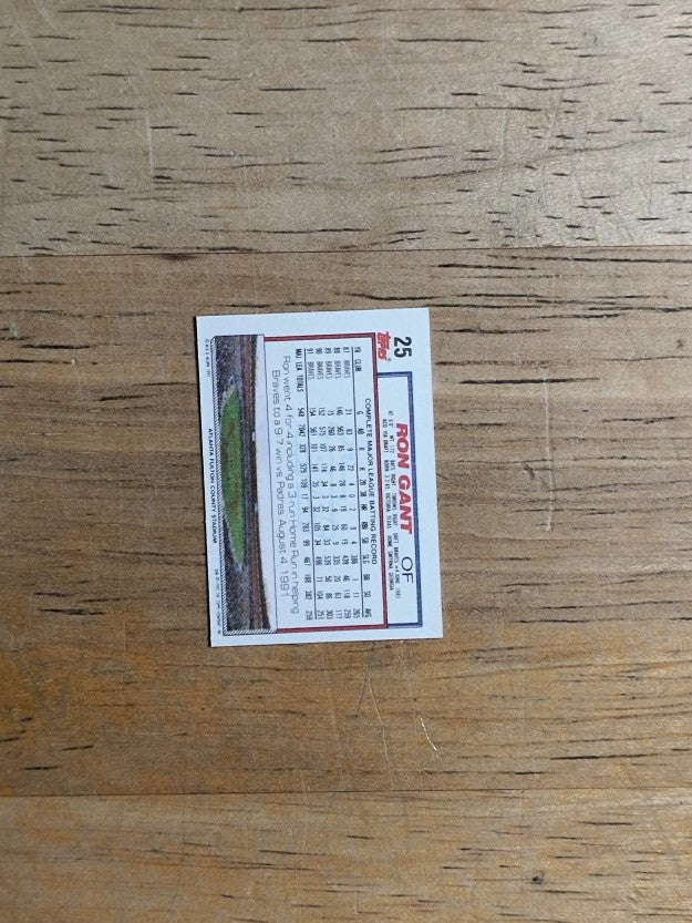 1992 Topps Micro #25 Ron Gant