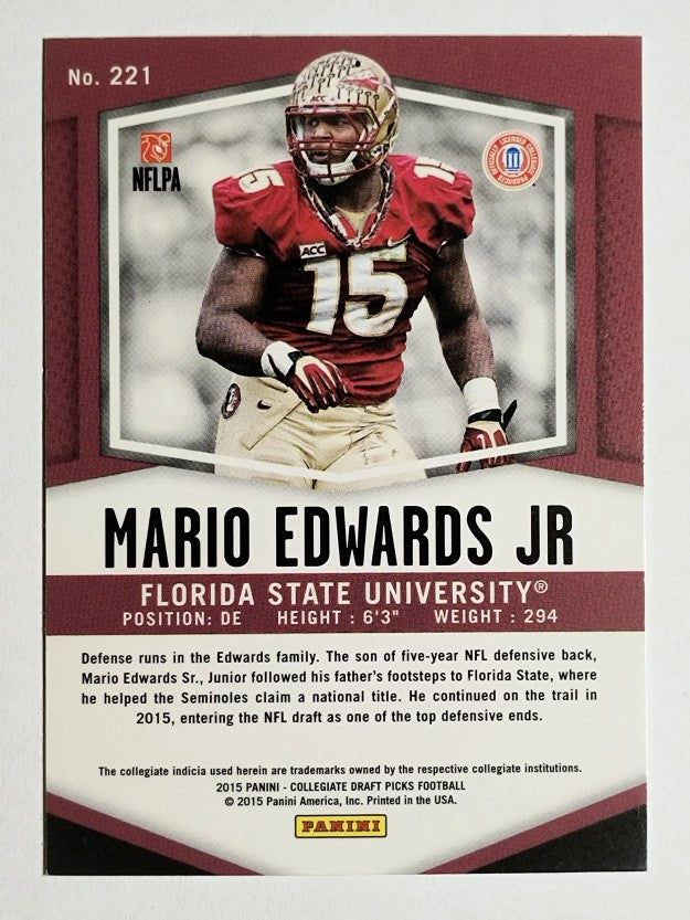 2015 Panini Prizm Draft Picks #221 Mario Edwards Jr. RC