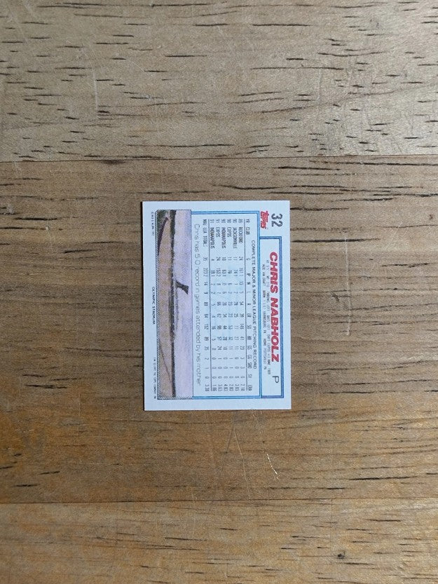 1992 Topps Micro #32 Chris Nabholz