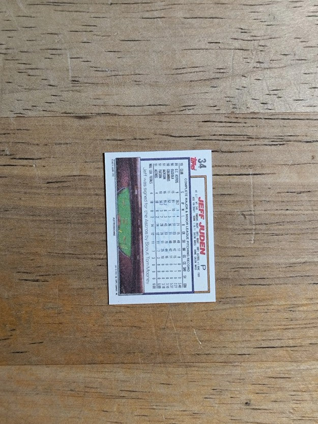 1992 Topps Micro #34 Jeff Juden