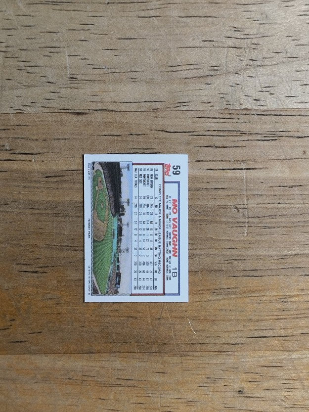 1992 Topps Micro #59 Mo Vaughn
