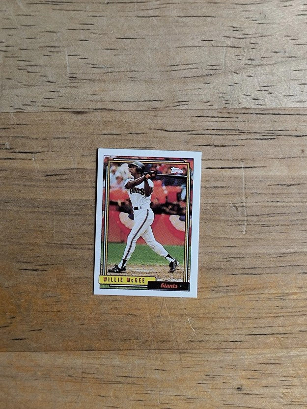 1992 Topps Micro #65 Willie McGee
