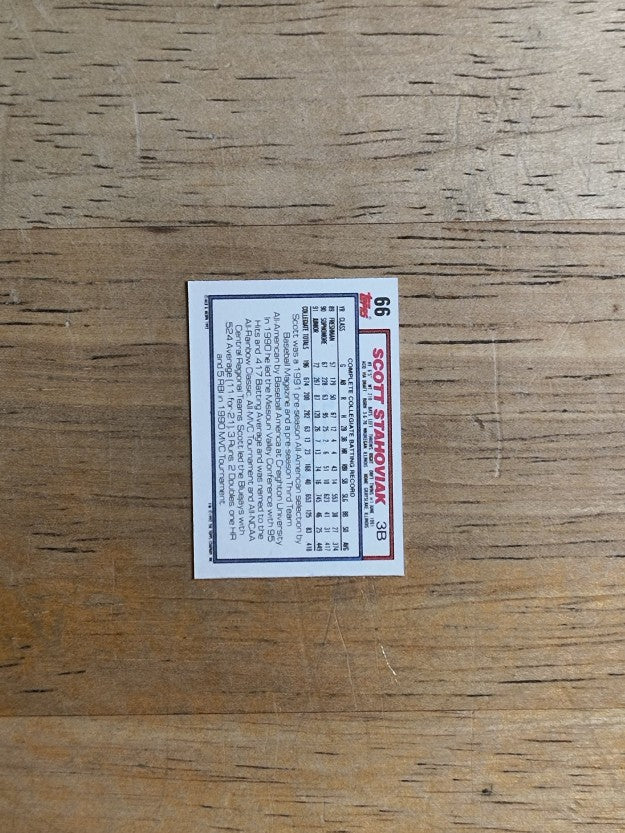 1992 Topps Micro #66 Scott Stahoviak RC
