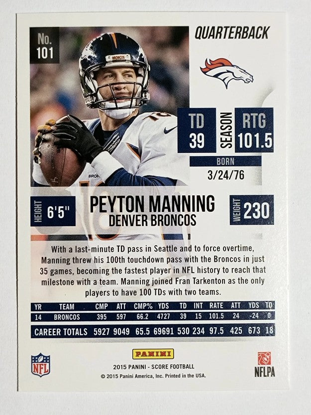 2015 Score #101 Peyton Manning