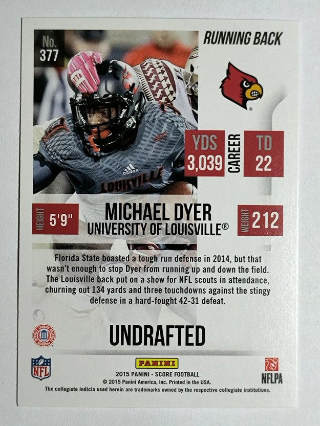 2015 Score #377 Michael Dyer RC