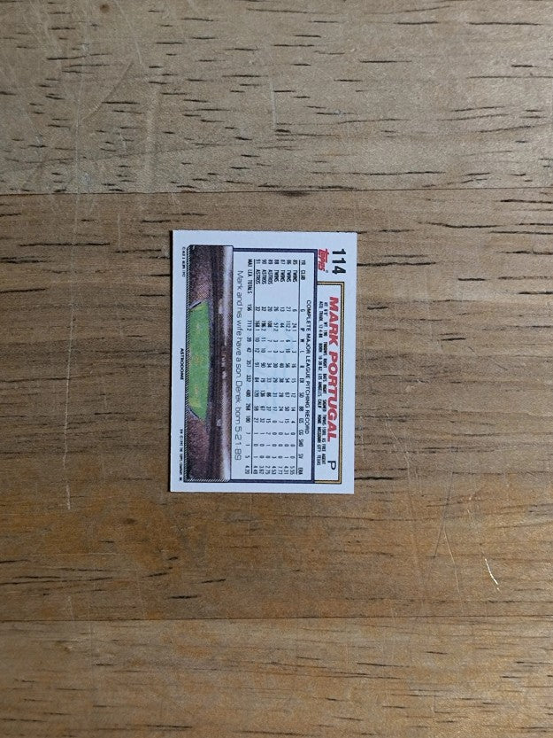 1992 Topps Micro #114 Mark Portugal