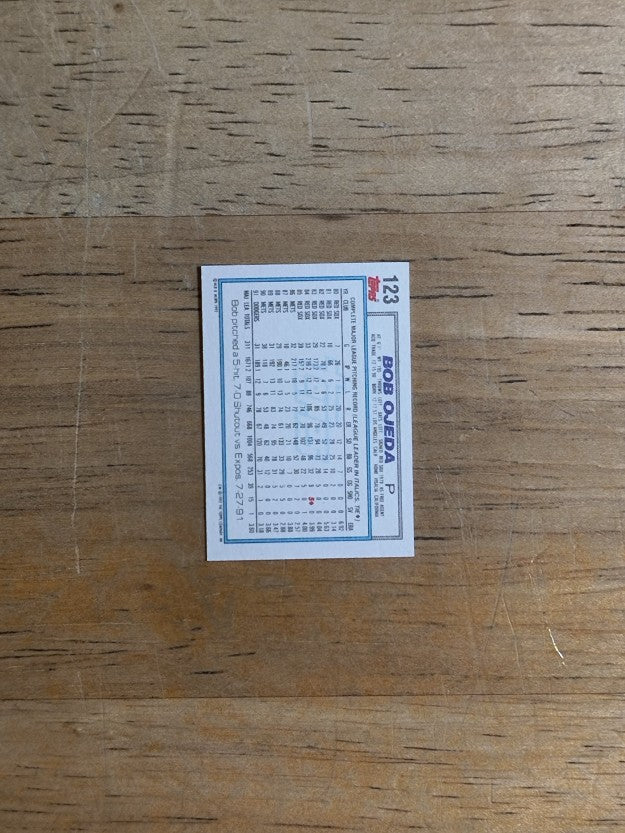 1992 Topps Micro #123 Bob Ojeda