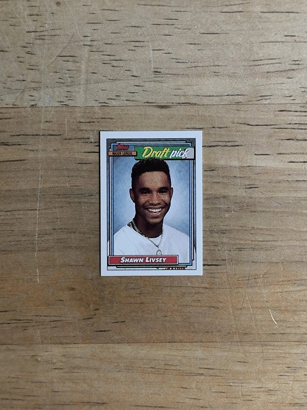 1992 Topps Micro #124 Shawn Livsey RC