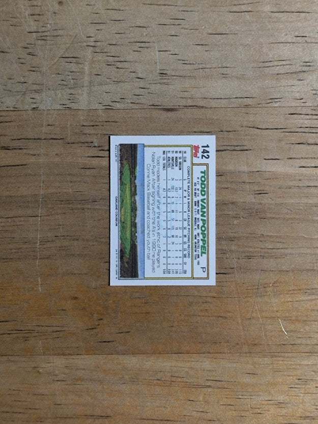 1992 Topps Micro #142 Todd Van Poppel