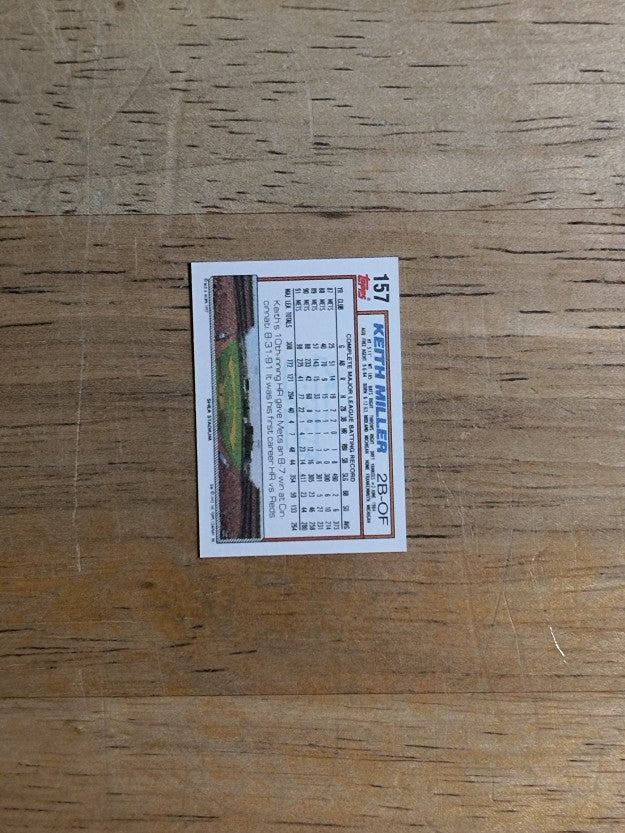 1992 Topps Micro #157 Keith Miller