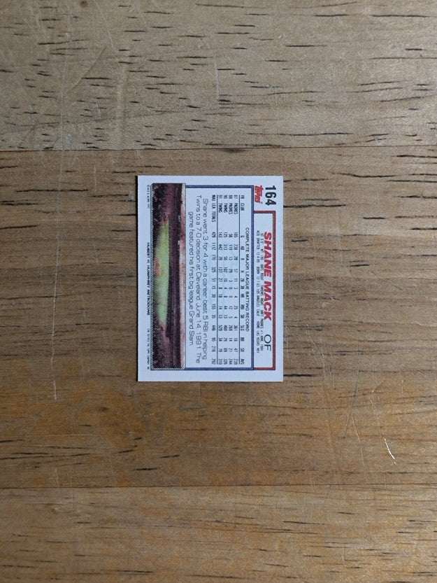 1992 Topps Micro #164 Shane Mack