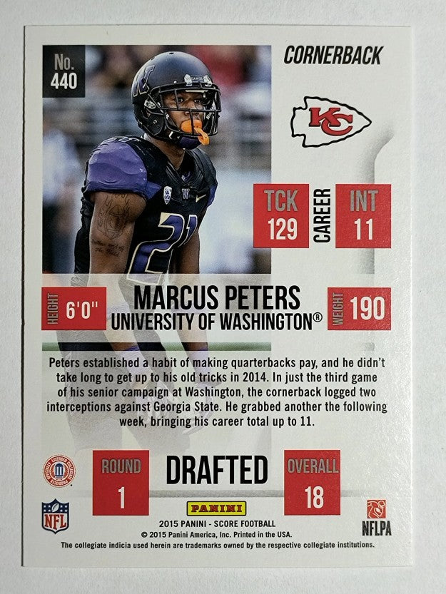 2015 Score #440 Marcus Peters RC