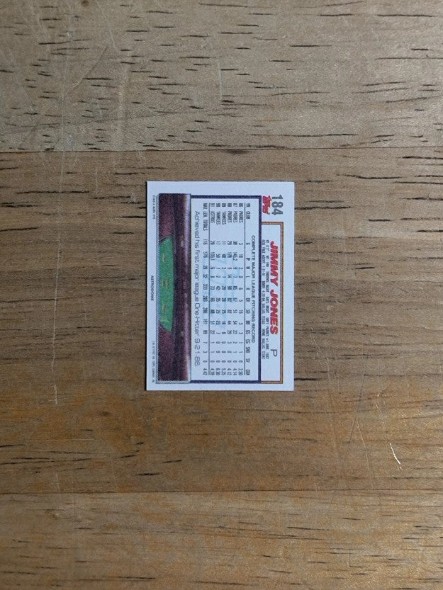 1992 Topps Micro #184 Jimmy Jones