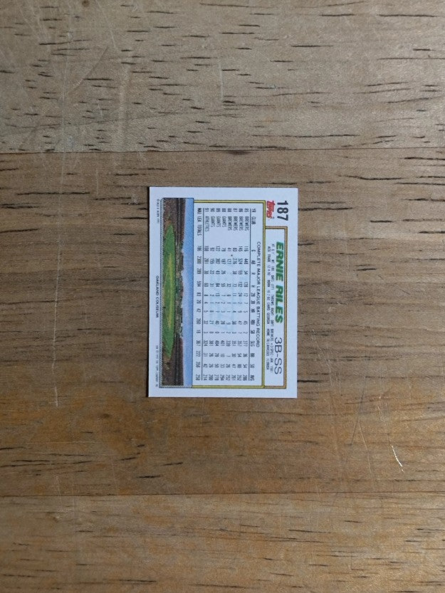 1992 Topps Micro #187 Ernie Riles