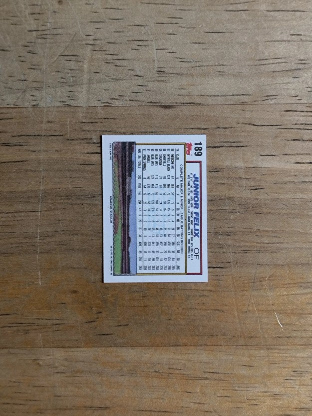 1992 Topps Micro #189 Junior Felix
