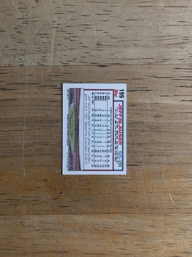 1992 Topps Micro #199 Jeff Blauser