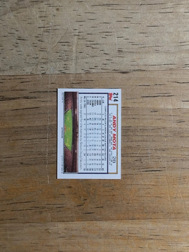 1992 Topps Micro #214 Andy Mota