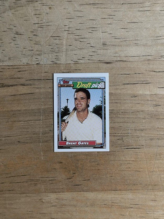 1992 Topps Micro #216 Brent Gates RC