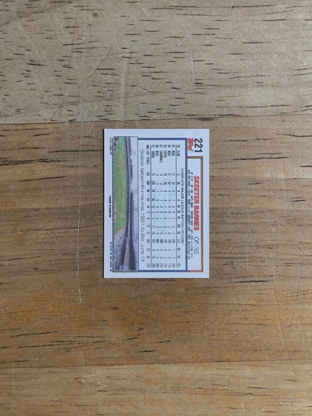 1992 Topps Micro #221 Skeeter Barnes