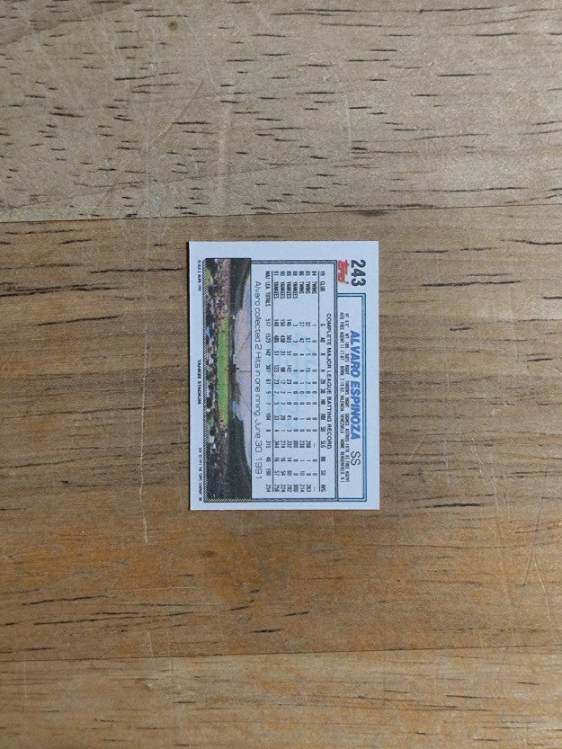 1992 Topps Micro #243 Alvaro Espinoza